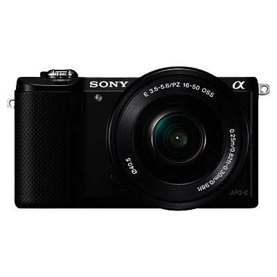 Sony A5000 Compact System Camera with 16-50mm Lens, HD 1080p, 20.1MP, Wi-Fi, 3 Tilting LCD Screen Black Sony A5000 Compact System Camera with 16-50mm Lens, HD 1080p, 20.1MP, Wi-Fi, 3 Tilting LCD Screen Black
